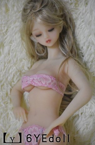 Realistická mini panna 65 cm / Head 2 - zavřené oči - 6YE Doll