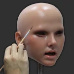 Realistic head painting - makeup