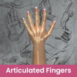 Articulated finger joints