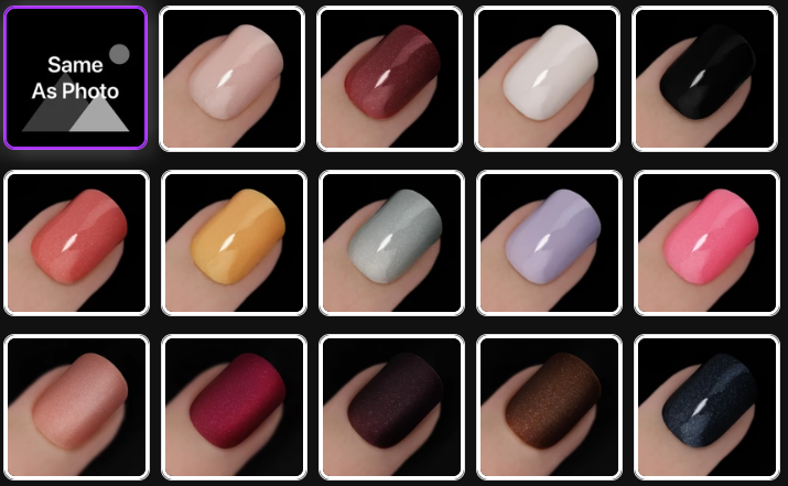 Nail color options