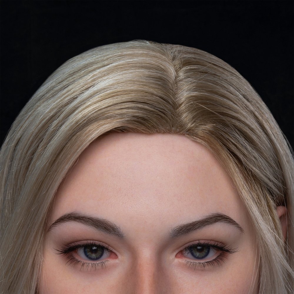 Wig hairline example